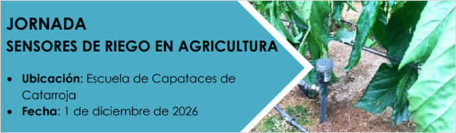 FORMACIÓN GVA - JORNADA SENSORES DE RIEGO EN AGRICULTURA 
